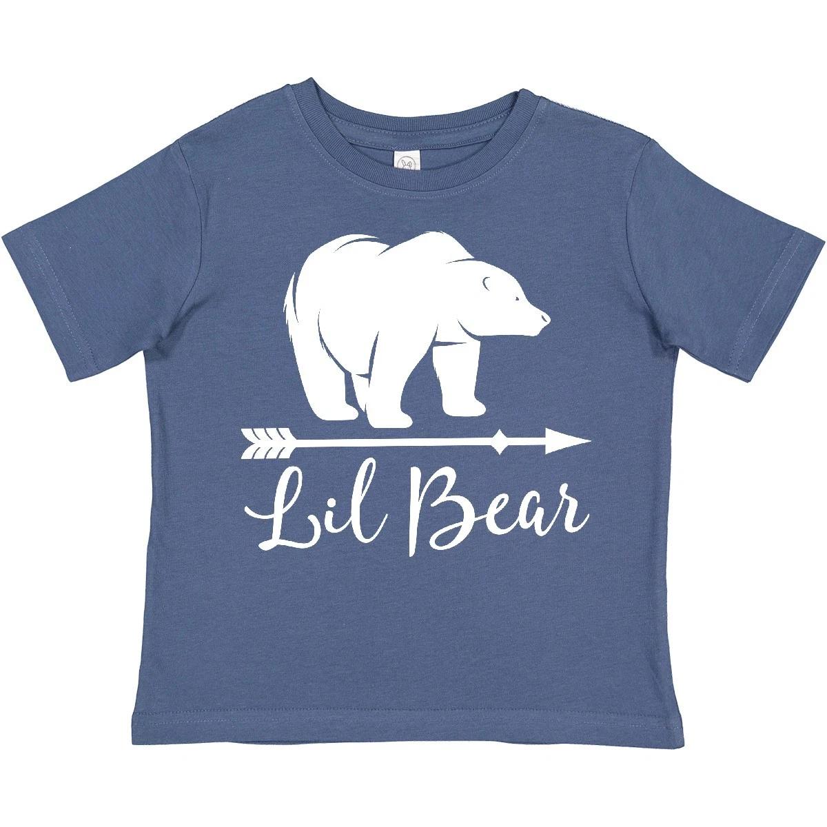 

Inktastic Lil Bear Boys Cute Baby Outfit Toddler kids boys T-Shirt Arrow Shower Child Kid 130