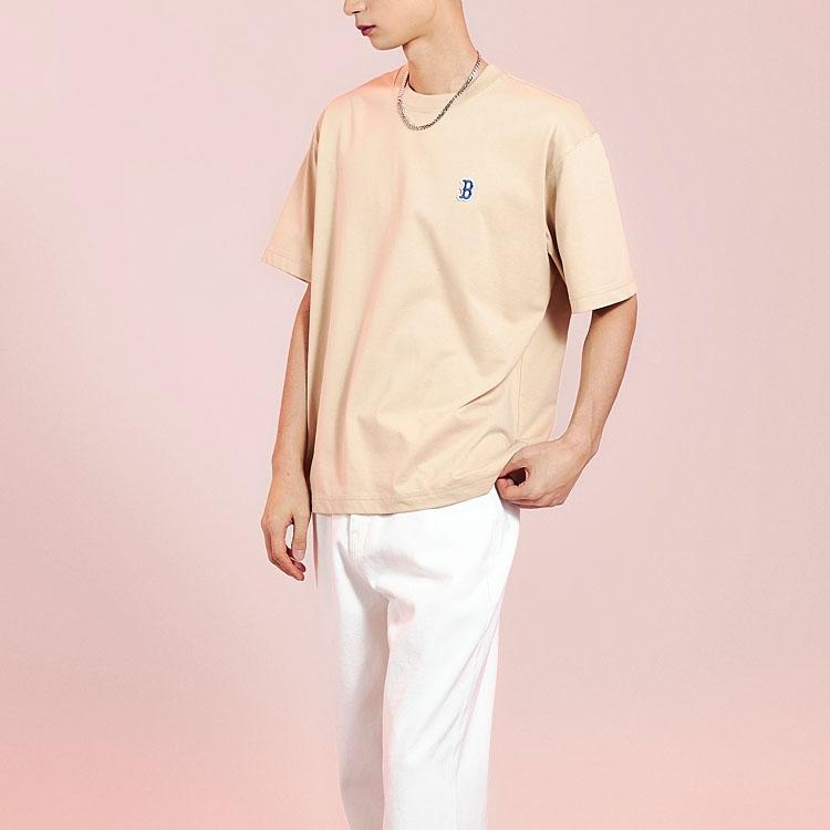 New MLB T Shirts Unisex Sand Yellow 3ATSBO233-43SAL