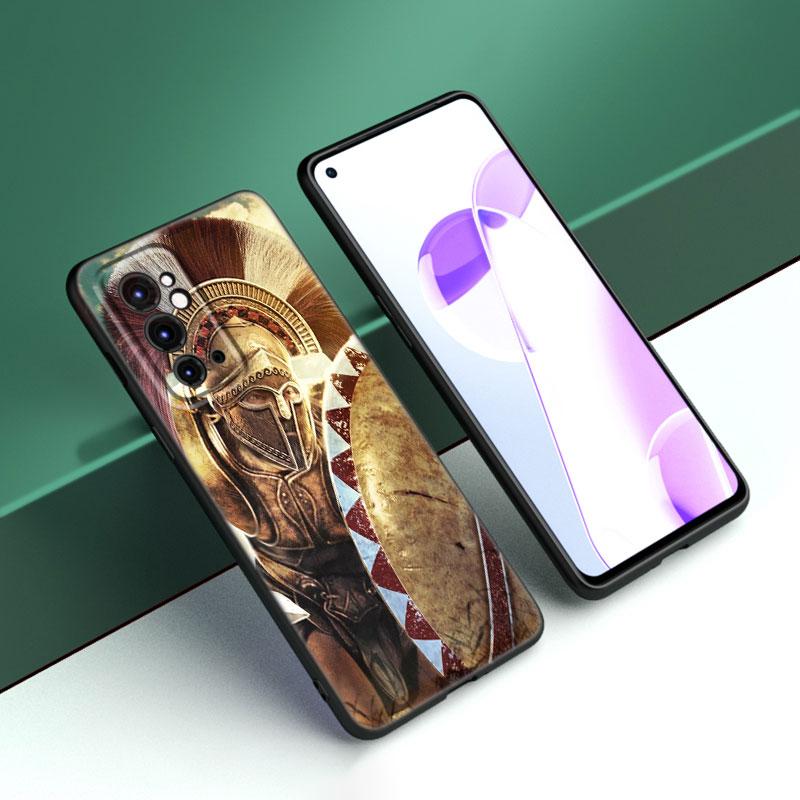 

Спартанский черный силиконовый чехол для телефона OnePlus 9 10 11 12 ACE 2V Pro 9RT 10T 10R Nord CE 2 3 Lite N10 N20 N30 5G OnePlus 10R 5G