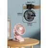 Small Charging Air Circulating Fan with LED Light Portable Desktop Clip Fan for Desk Bedside Table Use Enduring