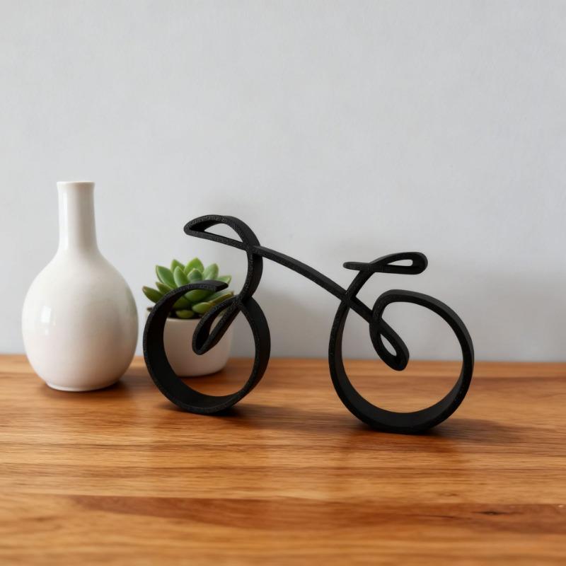 1 Stück 3D-Druck Fahrradornament einfacher Stil Heim-Schreibtisch Veranda Dekoration Radsportbegeisterte Geschenk Figur