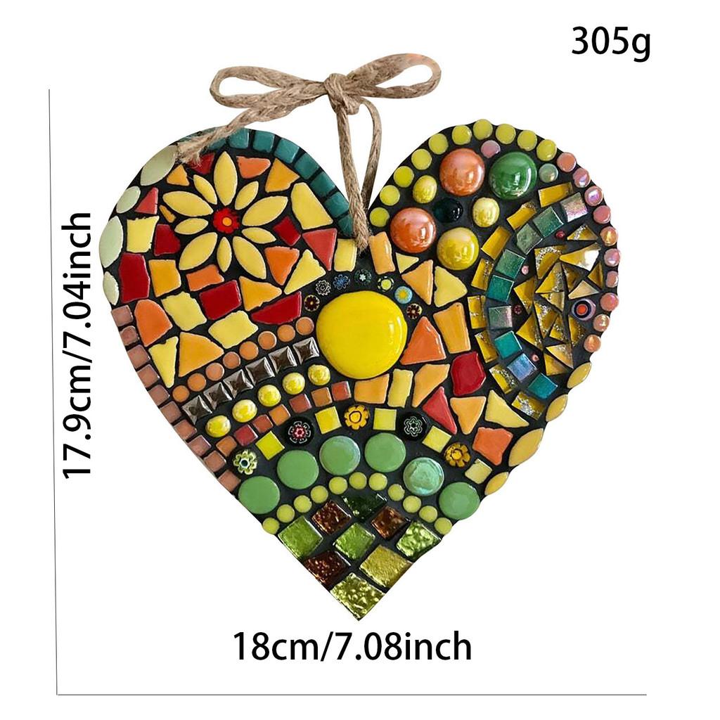 

Стильный кулон в виде сердца из смолы Красивое разноцветное сотовое подвесное украшение Декор для