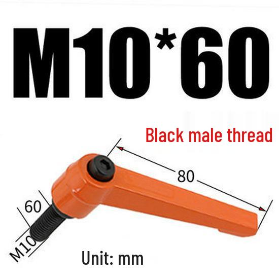 Adjustable Ratchet Handle L-Shaped Wrench with M5/M10/M16 Set Screw 7-Shaped Quick Lock Bolt