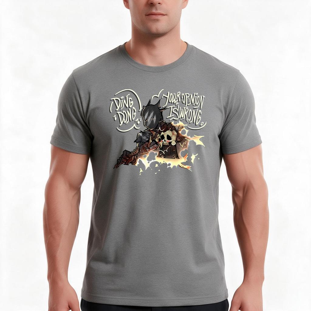 Ding Dong Tshirt Summer Casual Cotton Tee Oversized Streetwear Tops Vintage Graphic Print Loose Fit Short Sleeve