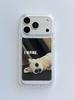 Funny Cat Cute Dog Mirror Protective Phone Case for iPhone 17 Pro 17promax 13 14 15 16 Pro Max Make Up Mirror Shockproof Cover