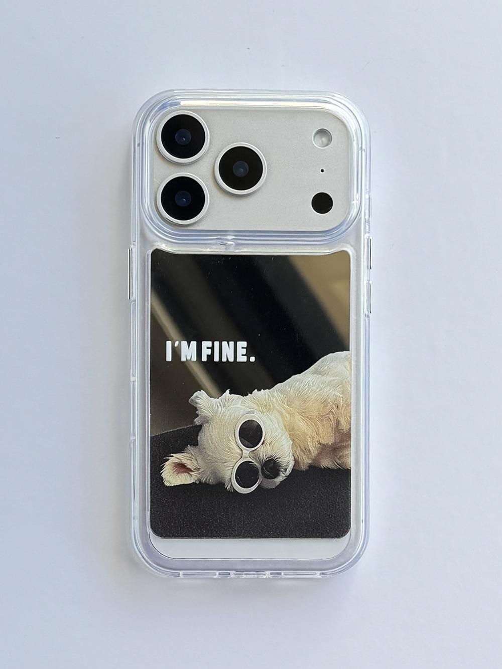 

Funny Cat Cute Dog Mirror Protective Phone Case for iPhone 17 Pro 17promax 13 14 15 16 Pro Max Make Up Mirror Shockproof Cover iPhone 13