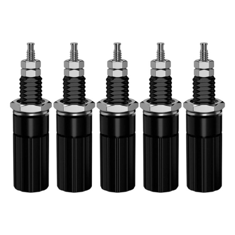 

4mm Banana Plugs Terminals Sound Equipment Connectors Metal & ABS Socket for Systems Laboratory Instrument & DIY чорний
