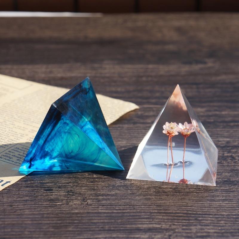 Jewelry Mold Pendant Pyramid Silicone Ornaments Resin Hand Making Tool