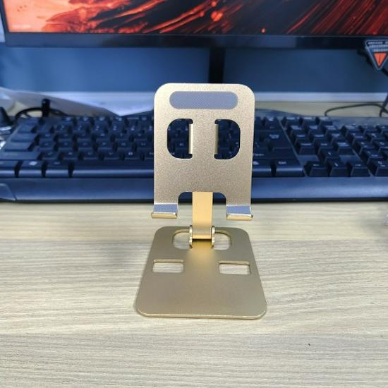 360° Rotating Aluminum Desktop Phone Holder - Foldable & Multifunctional Stand, Perfect Creative Gift