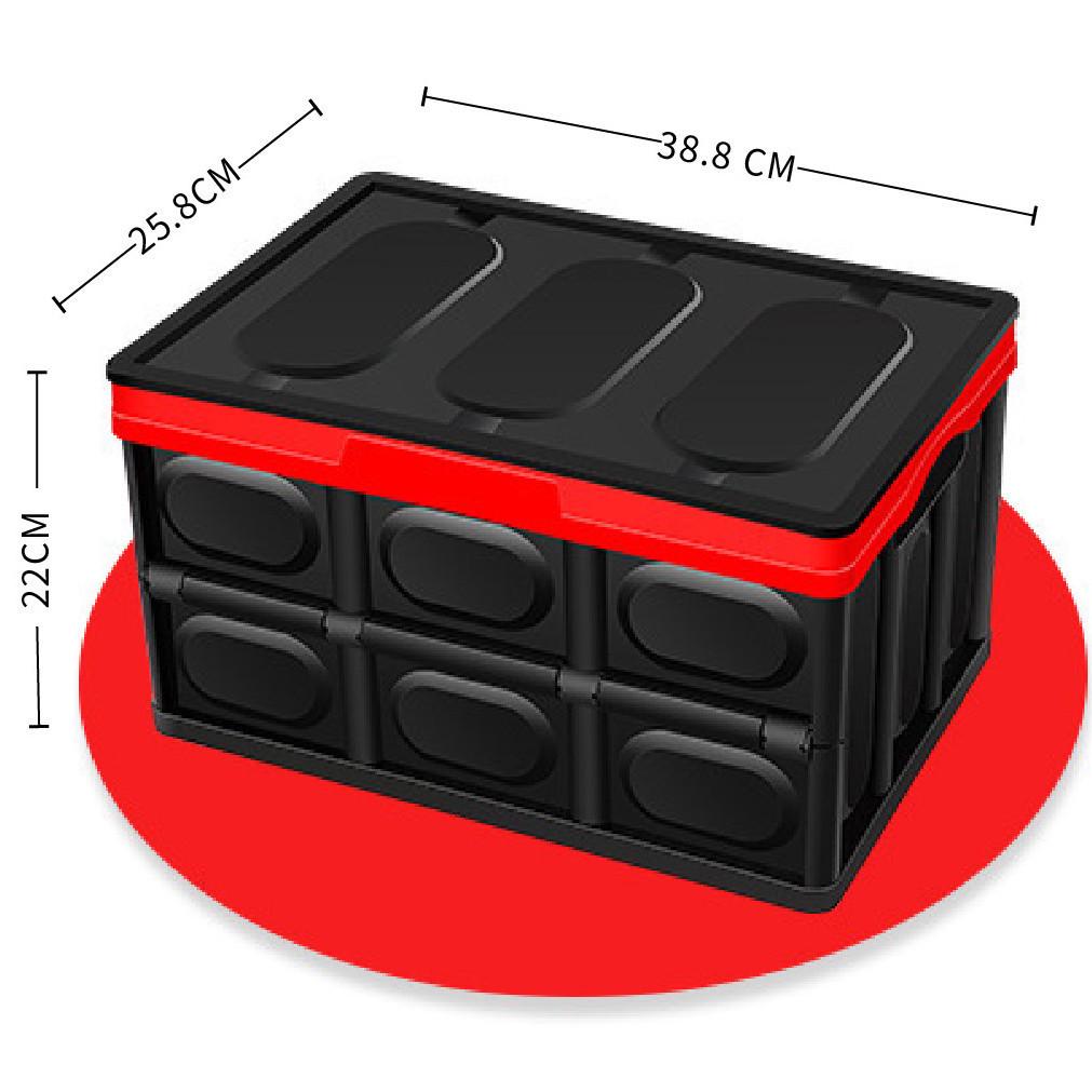 Extra Large Plastic Folding Storage Box for Clothes and Outdoor Car Organizing