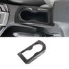 Carbon Fiber Front Water Cup Holder Cover Trim For Isuzu D-Max Dmax 2021 2022