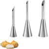 Stainless Steel 430 Piping Tips Set for Cream Puffs – Small/Medium Cake & Flower Baking Tools