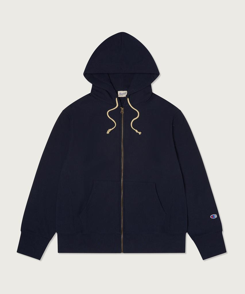 Champion Reverse Weave Loose Fit Zip-Up Hoodie Navy