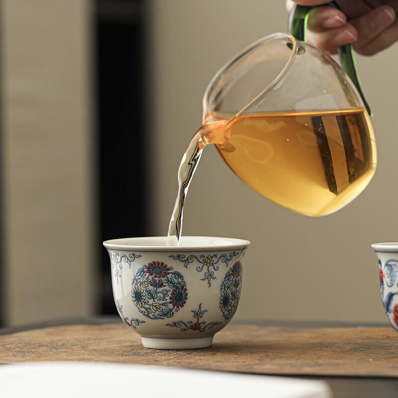Chinese Style Ceramic Single Tea Cup