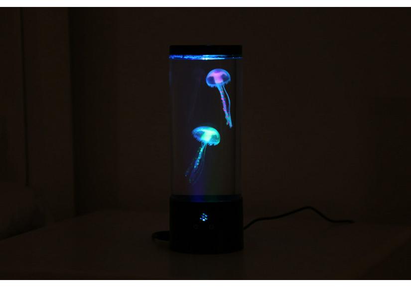 USB Luminous Jellyfish Night Light: Seven-Color LED Remote Control Atmosphere Lamp for Home Décor