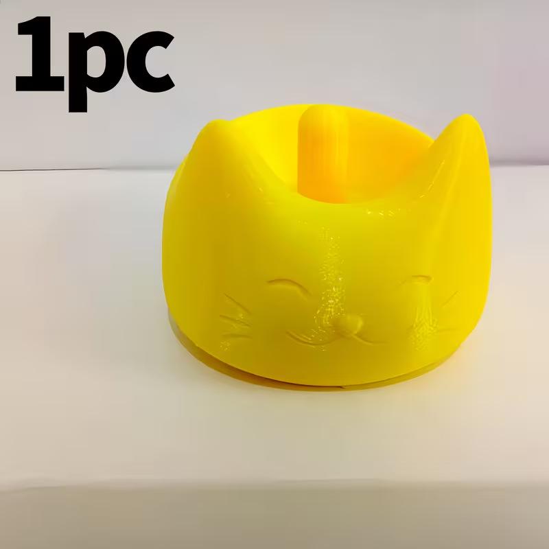 New Cat-Shaped Toothbrush Holder жёлтый