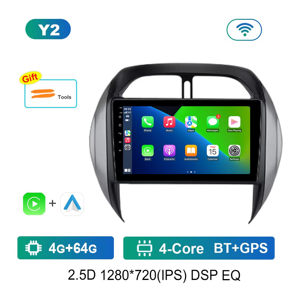 Android OS Car Radio Multimedia Player 9'' for TOYOTA RAV4 2003 - 2005 DSP Stereo 4G WiFi BT Navi GPS QLED Screen Cooling Fan