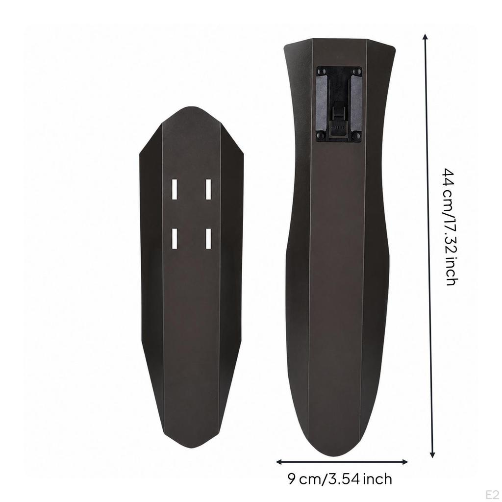 2 Pieces Mountain Bike Mudguard DeformationResistant Cycle Wheel Guard with