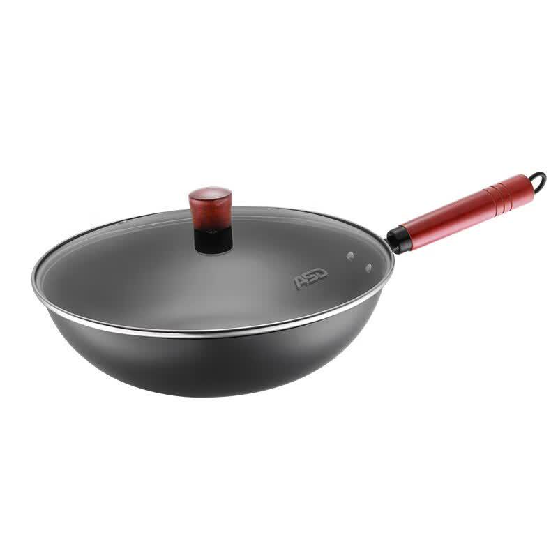 ASD Refined Iron Non-Stick Wok, 32cm