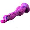 Multicolor Silicone Alien Wolf King Anal Plug - Soft Dog Penis Shaped Female Masturbator