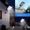 Solar Powered Outdoor Street Light, 8500K Solar Powered Outdoor Light, LED Dawn To Dawn Waterproof Spotlight with Motion Sensor and Remote Control,