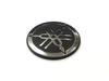 YAMAHA Genuine Yamaha Tuning Fork Logo Emblem Sticker Aluminum Silver Black Black Diameter 45mm