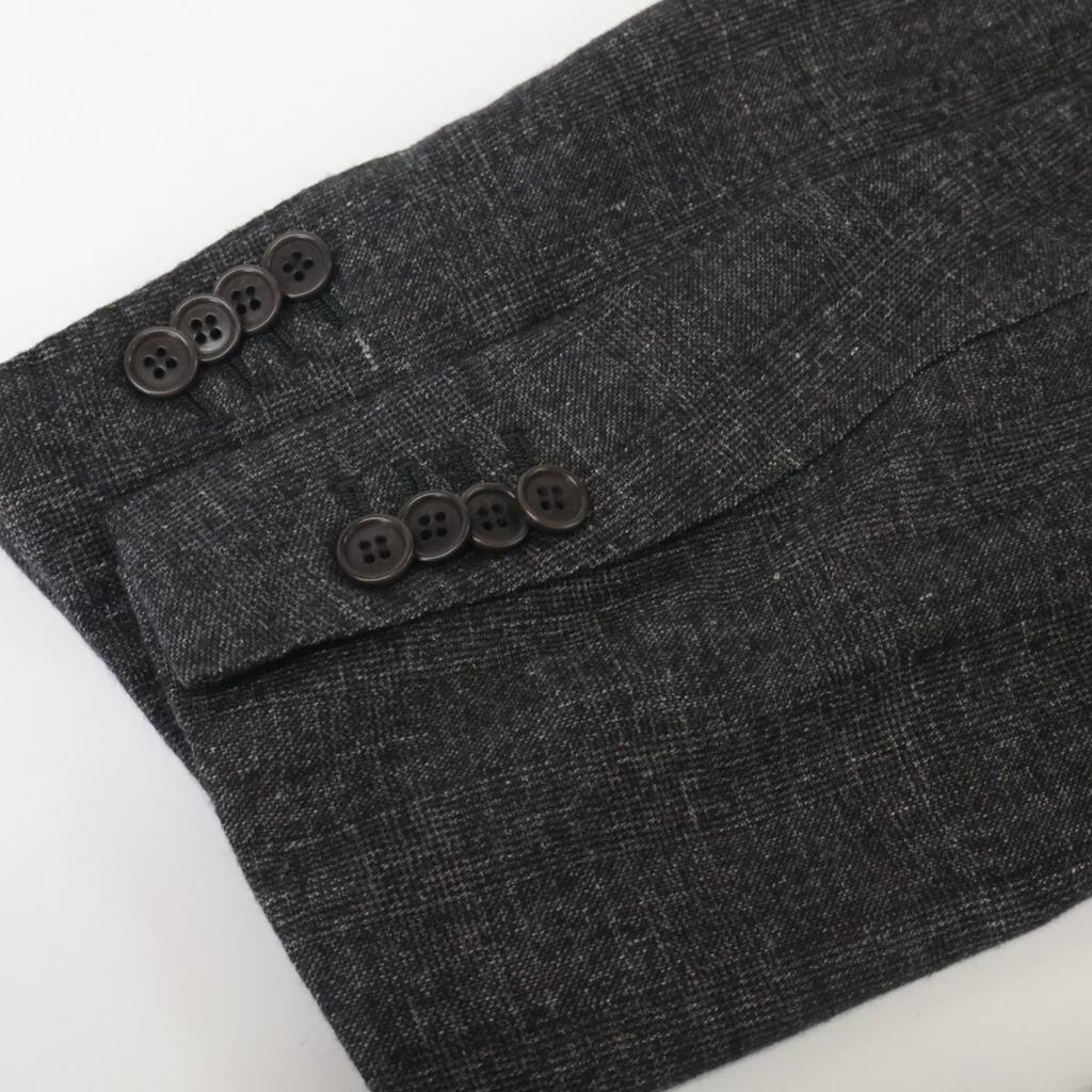 Sartorio UG250S511944 Gray Wool x Silk x Linen x Cashmere Sight Benz 3B Tailored Jacket Jacket 50 grayUsed