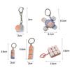 Cute Soft Silicone Keyboard Key Fidget Keychain Decompression DIY Keycaps Keyboard Key Toy Cat Paw Button Keycap Stress Relief