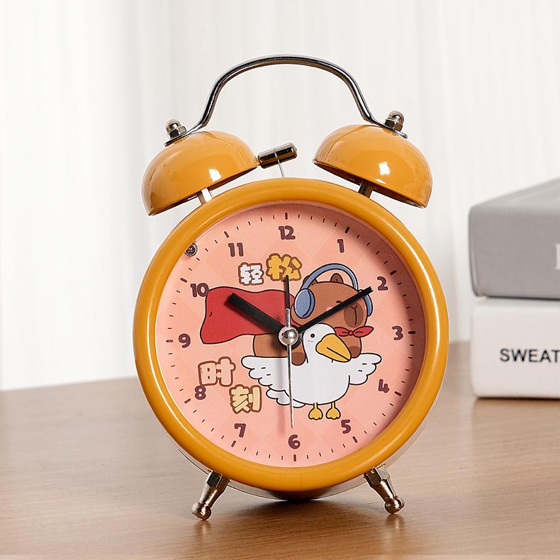 

Мультяшный Звонящий Будильник Спальня Прикроватный Ночник Маленький Будильник Цифровой Милый Детский Артефакт для Пробуждения 3.5 inches