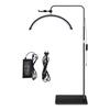 16-inch 20W Half-Moon LED Beauty Light for Nail Art & Eyelash Extensions with Eye Protection