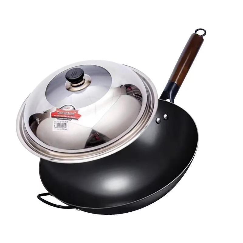 Wutuo Traditional Round Bottom Iron Wok