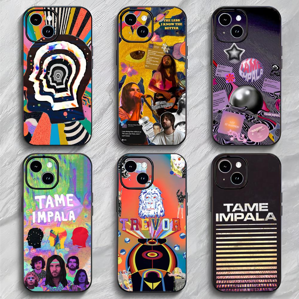 Psychedelic Australian Band T-Tame Impala Phone Case Phone Case Soft Packaging Lightweight For iPhone17 16 15 14 13ProMax