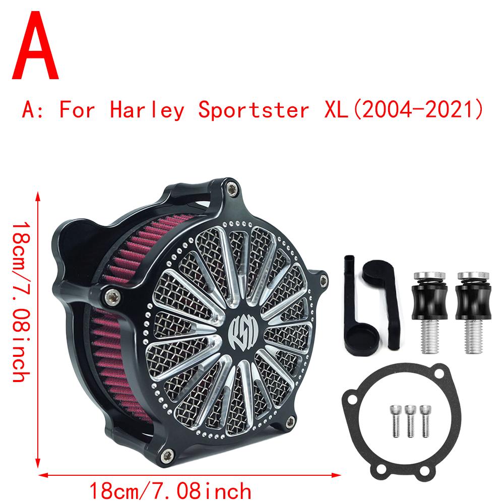 RSD Mar Turbo Venturi Air Cleaner Intake Filter For Harley Sportster XL 883 1200 Dyna FXD FXDB Touring FLHRC FLHTC Softail FXSTB