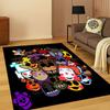 3D F-FNAF Game Cartoon Carpet Rug for Bedroom Living Room Sofa Doormat Home Decor,Kids Game Area Rug Non-slip Christmas Gift