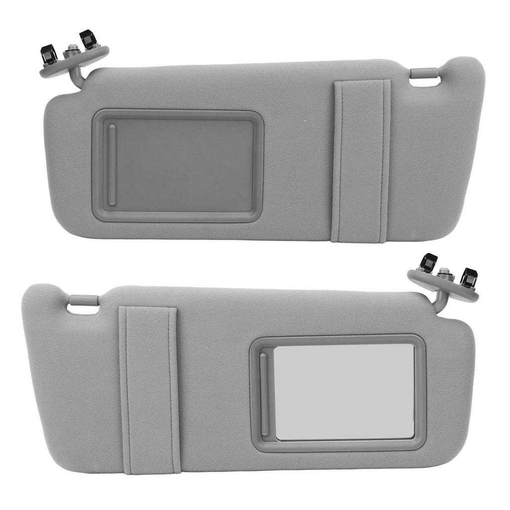 1pair Sun Visor Car Plastic Gray Sunshade with Mirror 74320 06800 B0 for Camry 2007 to 2011