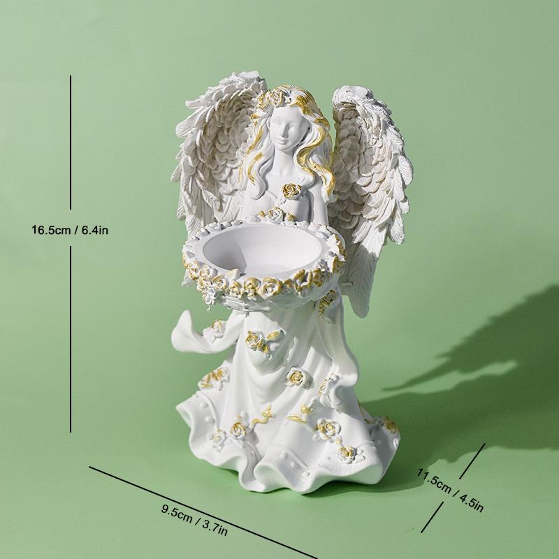 Light luxury flower fairy ornament angel character elf sculpture ornament living room home entrance room bedroom ornament