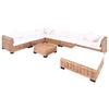 Vidaxl Lounge Set, 27 Elements, Natural Rattan