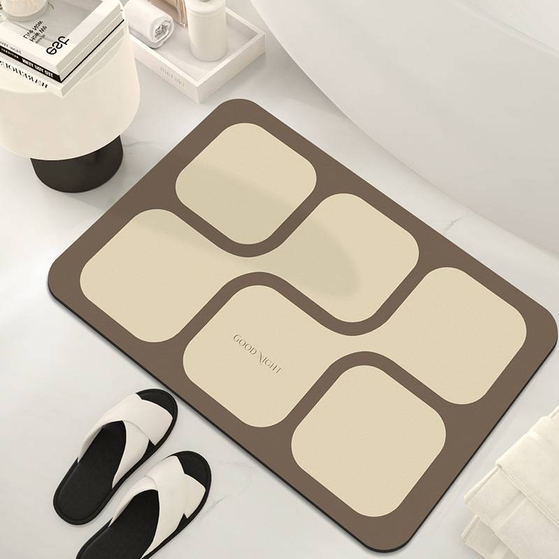 

Simple bathroom floor mat Household diatom mud floor mat Toilet door water-absorbing quick-drying foot pad Stain-resistant anti-skid pad 40*60cm