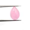 Dyed P{ink Jade Pear Cabochon Loose Gemstone Lot 4 Pcs 10 *14 MM 26 CT For Jewelry Making