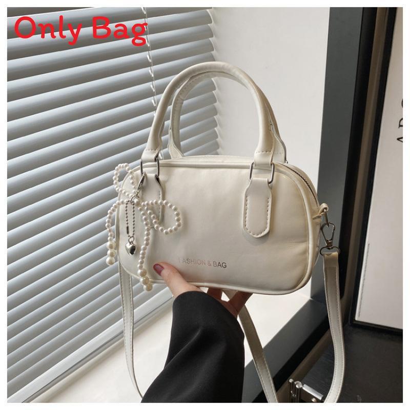 Minimalist Pu Handheld Crossbody Bag With Stitching Detail For Commuting