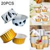 20PCS Foil Cups 8.4*6.5*3.4cm Air Fryer Aluminum Foil Bowl