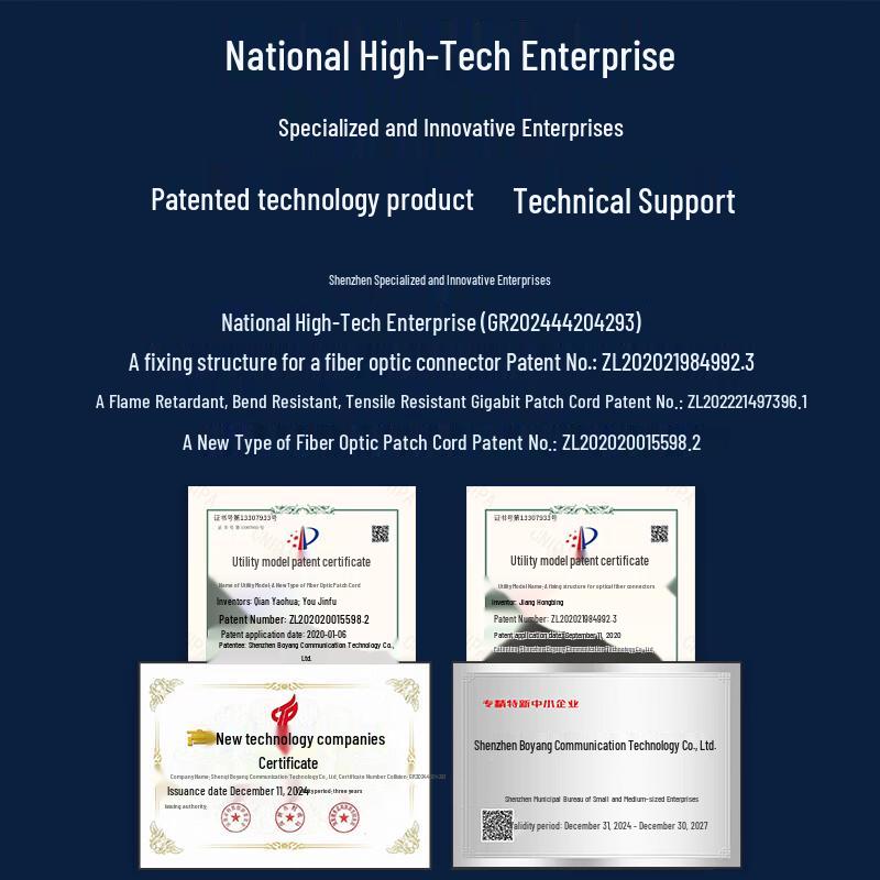 BOYANG 10 Gigabit LC-SC Multimode Duplex Fiber Optic Patch Cable