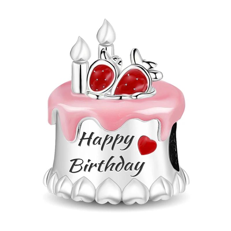 Copper Mushroom Pink Cat Dog Cake Tree Of Life Charms Beads Fit For Original Pan Bracelets Diy Fine Jewelry Gift