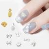 50 buc. DIY Nail Art Decorat 3D Coroană inimă Arc Craniu Ananas Aliaj Breloc Retro Nail Art Colier Bijuterii Accesorii Materiale pentru manichiură