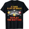 Funny Pool Design For Men Boys Billiard Lover Pool Player T-Shirt(1)