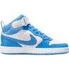 New Nike Court Anti Slip Wear Resistant Mid Top Kids' Skateboarding Shoes Blue White CD7782-123