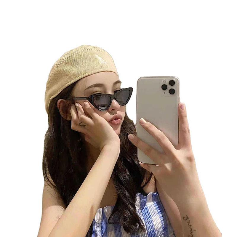 Fahion Kangaroo Embroidery hat Berets Hat Painter Style Caps Women Mesh knit Beret gift