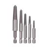 5PCS Hex Shank Broken Screw Extractor Stripped Screw Extractor Kit  For Automotive Repair