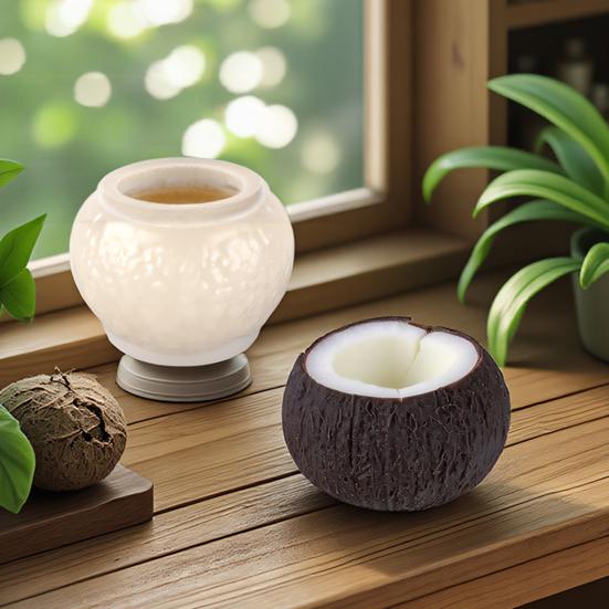 Realistic Coconut Silicone Mold for Chocolate Pudding DIY No-Bake Mousse Cake Baking Tool Simulated Coconut Milk Jelly Dessert Maker