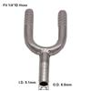 Stainless Barb Wye 1/4"  3/8" Hose Barb Fitting Homebrew Beer Hardware